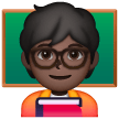 Teacher: Dark Skin Tone on Samsung