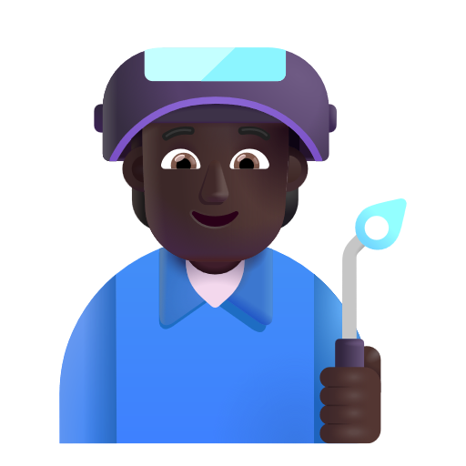 Factory Worker: Dark Skin Tone on Microsoft 3D