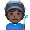 Factory Worker: Dark Skin Tone on Samsung