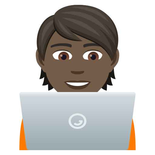 Technologist: Dark Skin Tone on JoyPixels