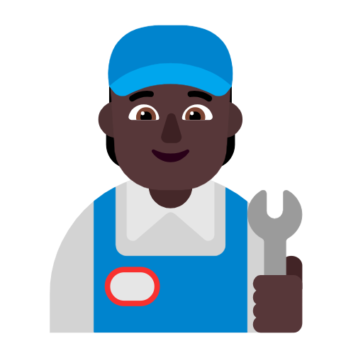 Mechanic: Dark Skin Tone on Microsoft Fluent