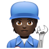 Mechanic: Dark Skin Tone on WhatsApp