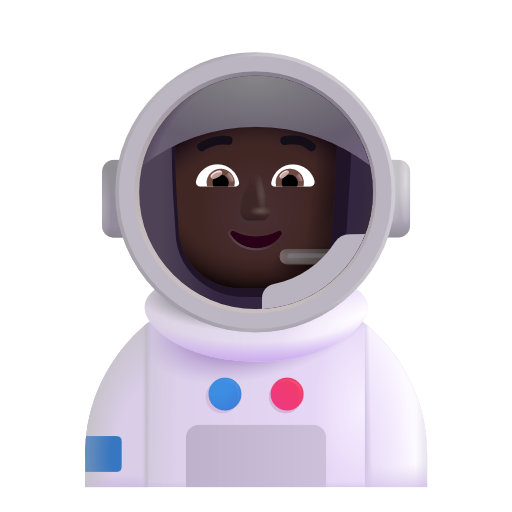 Astronaut: Dark Skin Tone on Microsoft 3D