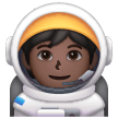 Astronaut: Dark Skin Tone on Samsung