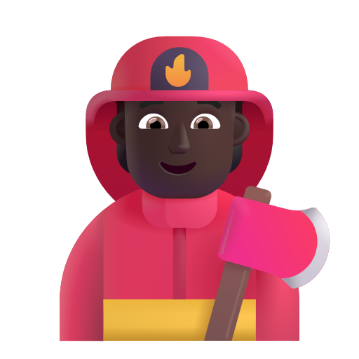 Firefighter: Dark Skin Tone on Microsoft 3D