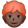 Person: Red Hair: Dark Skin Tone on Samsung