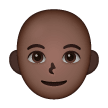 Person: Bald: Dark Skin Tone on Samsung