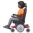 Person In Motorized Wheelchair: Dark Skin Tone on Samsung