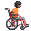 Person In Manual Wheelchair Facing Right: Dark Skin Tone on Samsung
