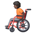 Person In Manual Wheelchair: Dark Skin Tone on Samsung