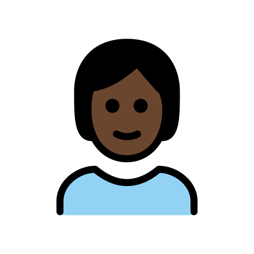 Adult: Dark Skin Tone on OpenMoji