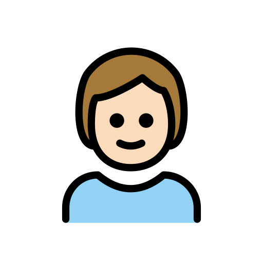 Child: Light Skin Tone on OpenMoji