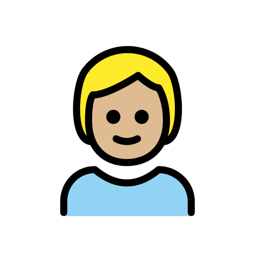 Child: Medium-Light Skin Tone on OpenMoji