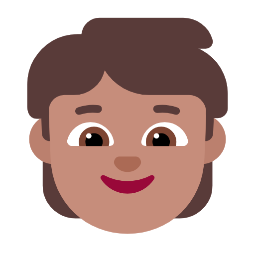Child: Medium Skin Tone on Microsoft Fluent