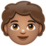 Child: Medium Skin Tone on WhatsApp