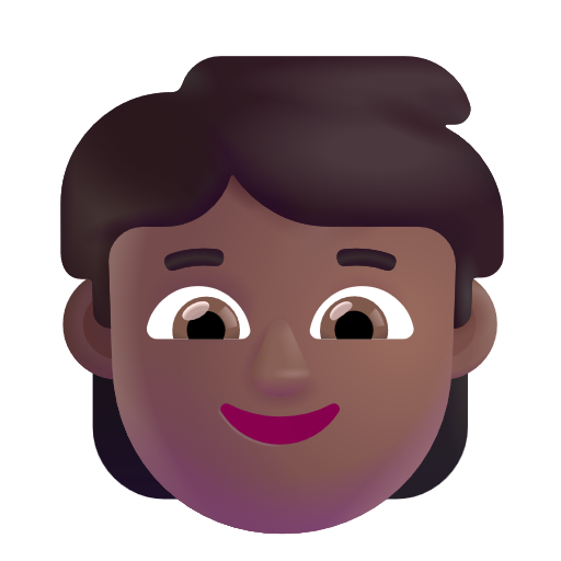 Child: Medium-Dark Skin Tone on Microsoft 3D