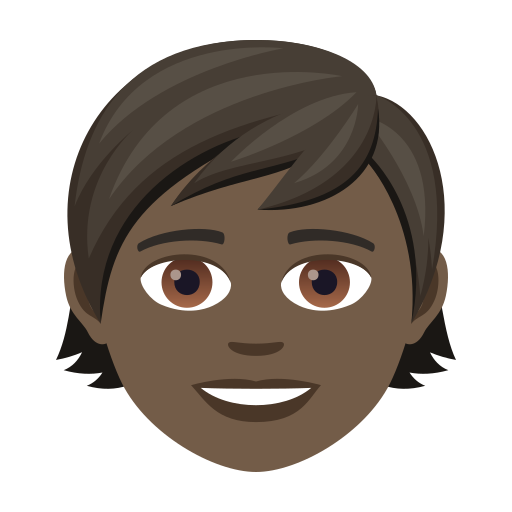 Child: Dark Skin Tone on JoyPixels