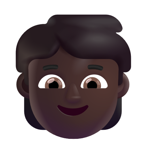Child: Dark Skin Tone on Microsoft 3D