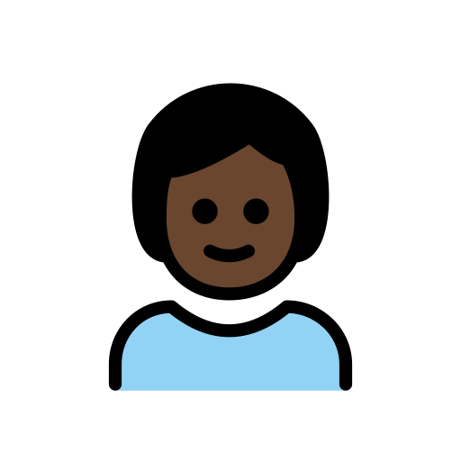 Child: Dark Skin Tone on OpenMoji