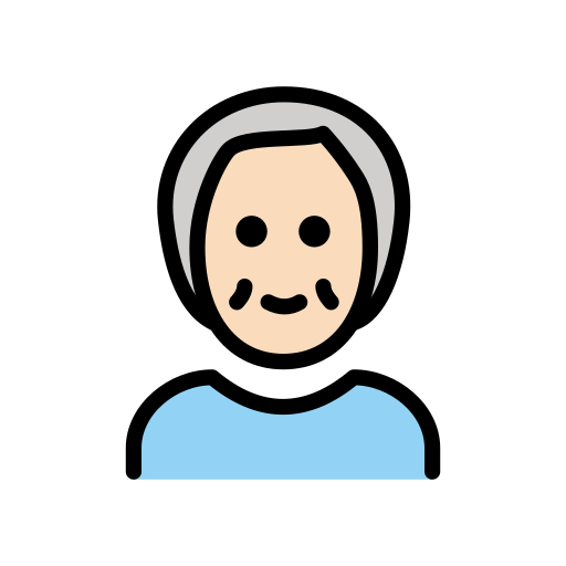Older Adult: Light Skin Tone on OpenMoji