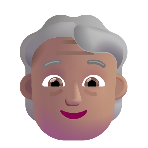 Older Adult: Medium Skin Tone on Microsoft 3D