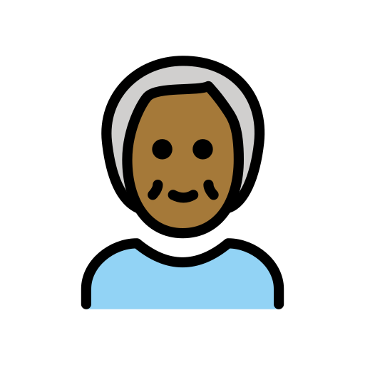 Older Adult: Medium-Dark Skin Tone on OpenMoji