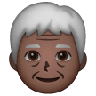 Older Adult: Dark Skin Tone on Samsung