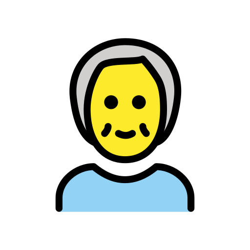 Older Adult on OpenMoji