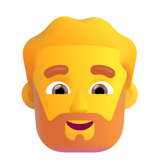 Man: Beard on Microsoft 3D