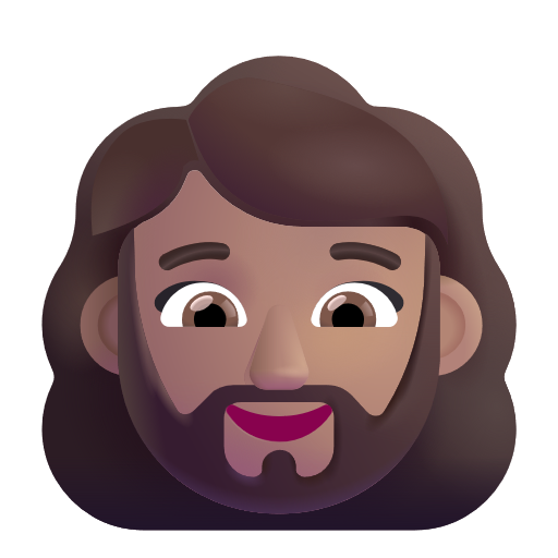 Woman: Beard: Medium Skin Tone on Microsoft 3D