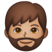 Man: Beard: Medium Skin Tone on Samsung