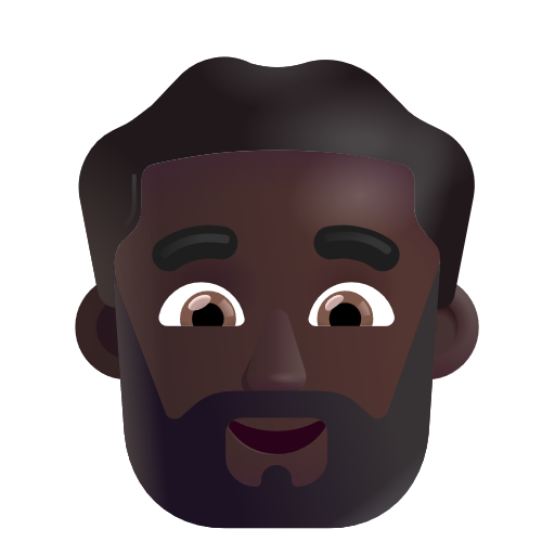 Man: Beard: Dark Skin Tone on Microsoft 3D