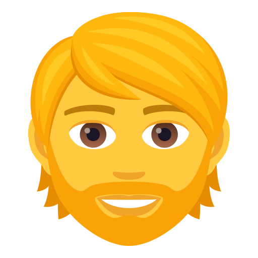 Bearded Person on JoyPixels