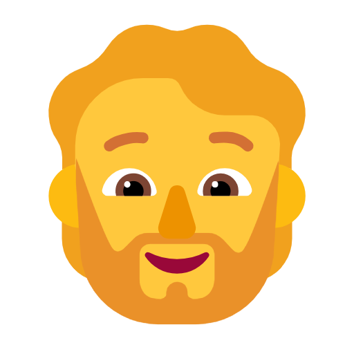 Bearded Person on Microsoft Fluent