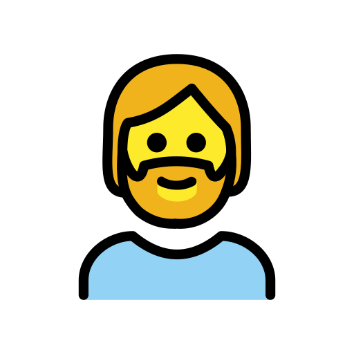 Bearded Person on OpenMoji