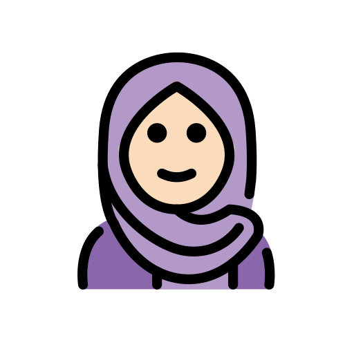 Person With Headscarf: Light Skin Tone on OpenMoji