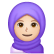 Person With Headscarf: Light Skin Tone on Samsung