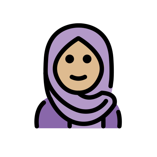 Person With Headscarf: Medium-Light Skin Tone on OpenMoji