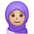 Person With Headscarf: Medium-Light Skin Tone on Samsung