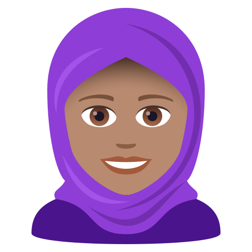 Person With Headscarf: Medium Skin Tone on JoyPixels