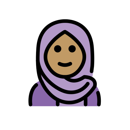 Person With Headscarf: Medium Skin Tone on OpenMoji