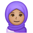 Person With Headscarf: Medium Skin Tone on Samsung