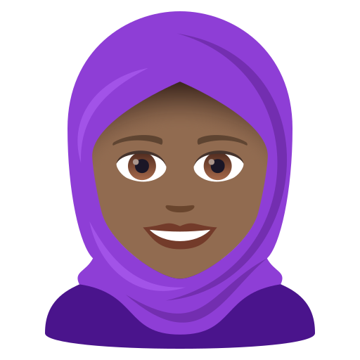 Person With Headscarf: Medium-Dark Skin Tone on JoyPixels