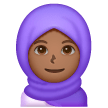 Person With Headscarf: Medium-Dark Skin Tone on Samsung
