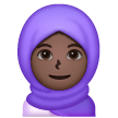 Person With Headscarf: Dark Skin Tone on Samsung