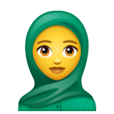 Person With Headscarf on WhatsApp