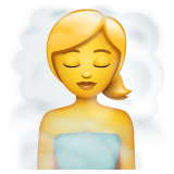 Woman In Steamy Room on WhatsApp