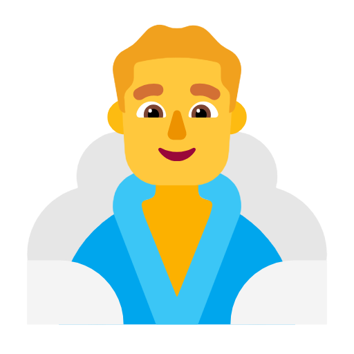 Man In Steamy Room on Microsoft Fluent
