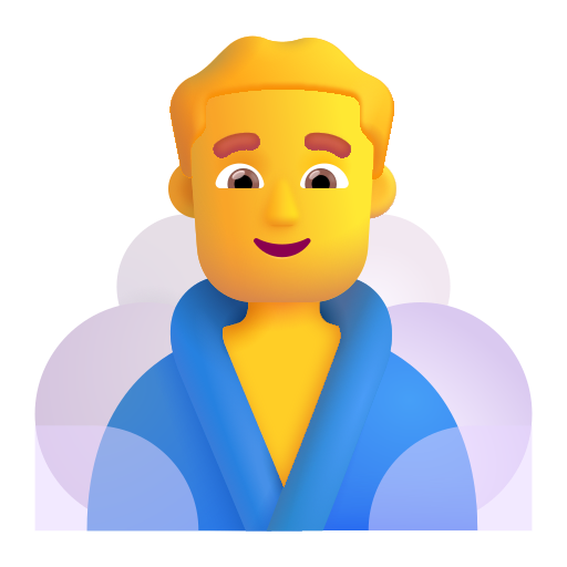 Man In Steamy Room on Microsoft 3D