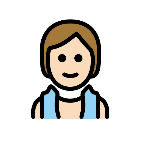 Person In Steamy Room: Light Skin Tone on OpenMoji